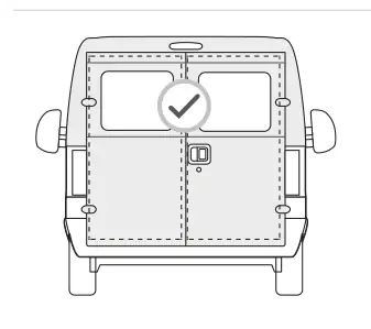 Safe Door Van – rysunek techniczny (katalog Fiamma, s. 296)