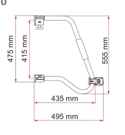 Security – rysunek techniczny (katalog Fiamma, s. 297)