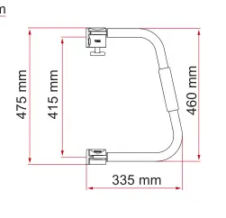 Security – rysunek techniczny (katalog Fiamma, s. 297)