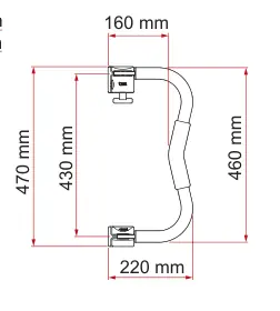 Security – rysunek techniczny (katalog Fiamma, s. 297)