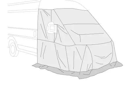 Thermoglas / Coverglas / Thermo Wall – rysunek techniczny (katalog Fiamma, s. 303)