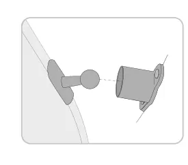 Mud Flap / Door Holder / Omni Stop – rysunek techniczny (katalog Fiamma, s. 304)